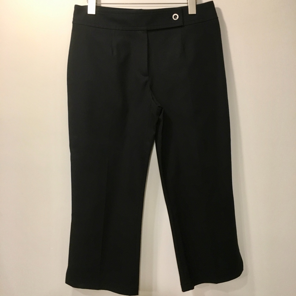 NEW Escada Capri Pants Black Heavy Knit